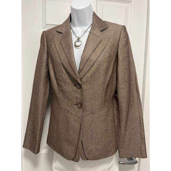 Tahari by Arthur S. Levine pinstriped jacket
Size 2 Brown - Picture 1 of 16